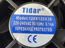 2x Tidar model 120x120x38 230v ventilator (5)